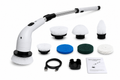 Electric Spin Scrubber Pro with interchangeable cleaning heads and accessories